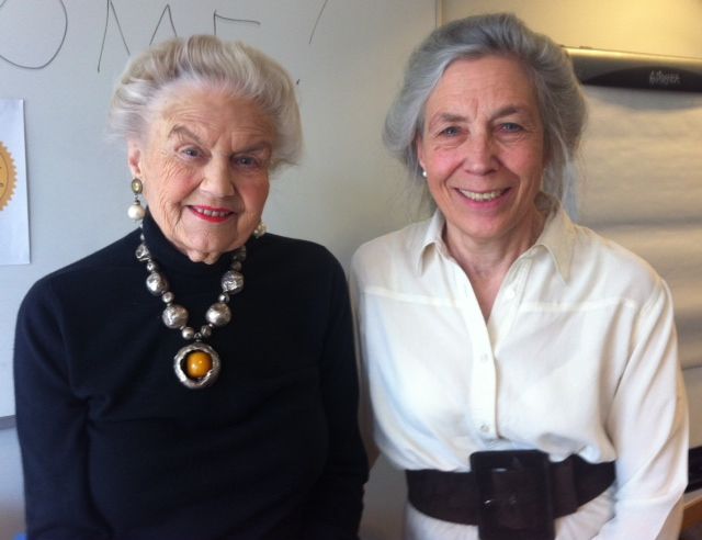 Sheila Kitzinger, Jesusa Ricoy-Olariaga and Katharine Graves at the KG Hypnobirthing Sharing Day in 2013 Sheila Kitzinger